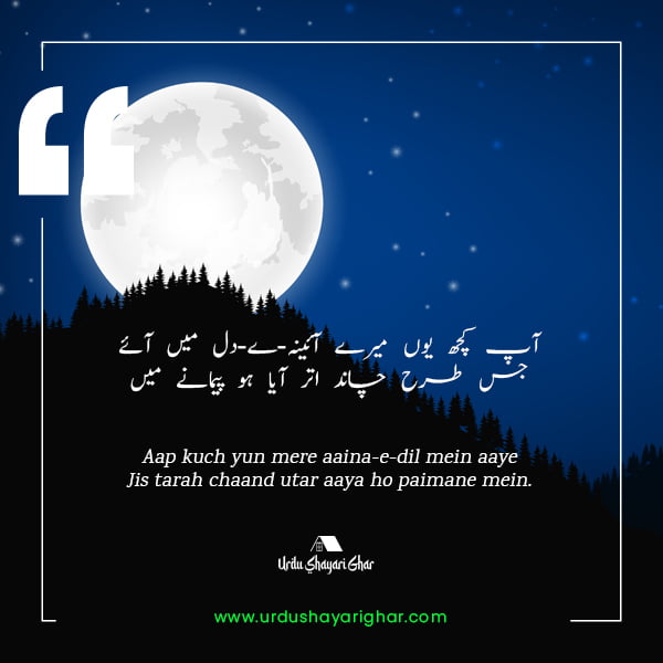poetry about moon in urdu
